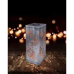 Lampe Solaire Globo Rex Led Argente, 1 Lumiere