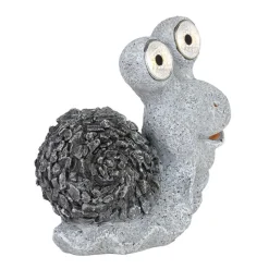Lampe Solaire Globo Schnecke Led Gris, 2 Lumieres