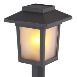 Lampe Solaire Globo Solar Led Noir, 10 Lumieres