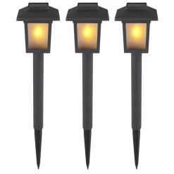 Lampe Solaire Globo Solar Led Noir, 10 Lumieres