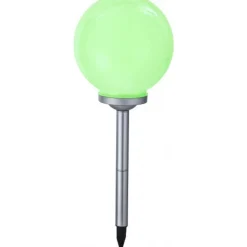 Lampe Solaire Globo Solar Led Argente, 4 Lumieres