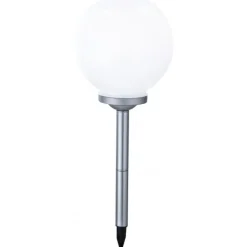 Lampe Solaire Globo Solar Led Argente, 4 Lumieres