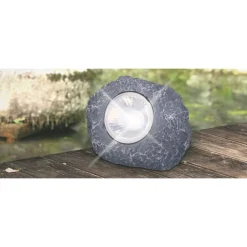 Lampe Solaire Globo Solar Al Led Gris, 1 Lumiere