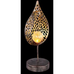 Lampe Solaire Globo Solar Led Ancien, Or, 1 Lumiere