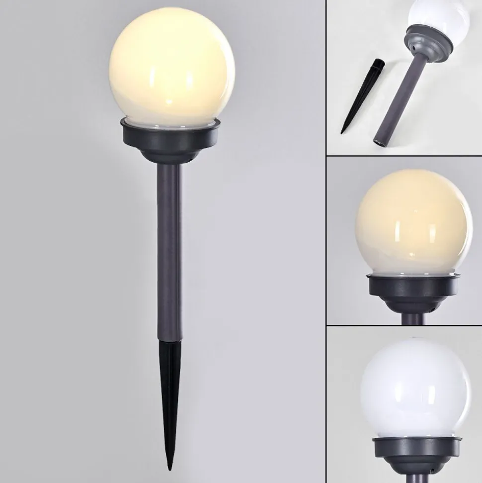 Lampe Solaire Hakon Led Gris, 1 Lumiere