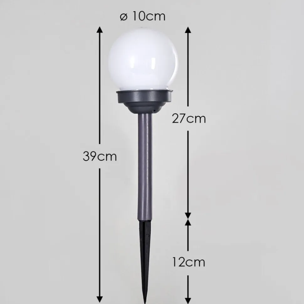 Lampe Solaire Hakon Led Gris, 1 Lumiere