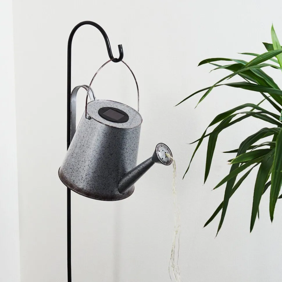 Lampe Solaire Isernia Led Rouille, Argente, 80 Lumieres