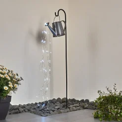 Lampe Solaire Isernia Led Noir, 80 Lumieres