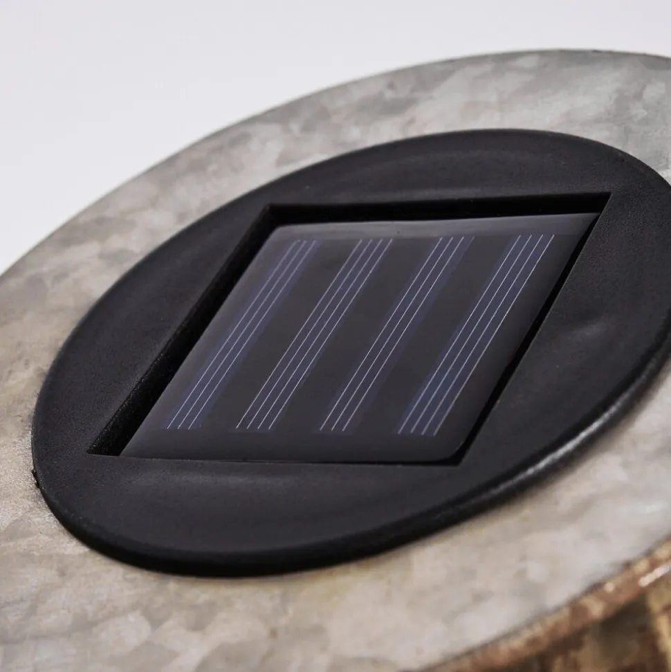 Lampe Solaire Mazomanie Led Bois Clair, Rouille, 1 Lumiere