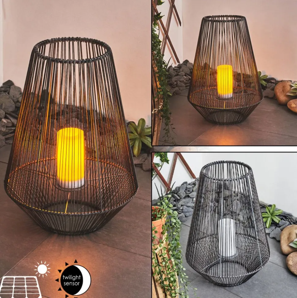 Lampe Solaire Mendola Led Gris, 1 Lumiere