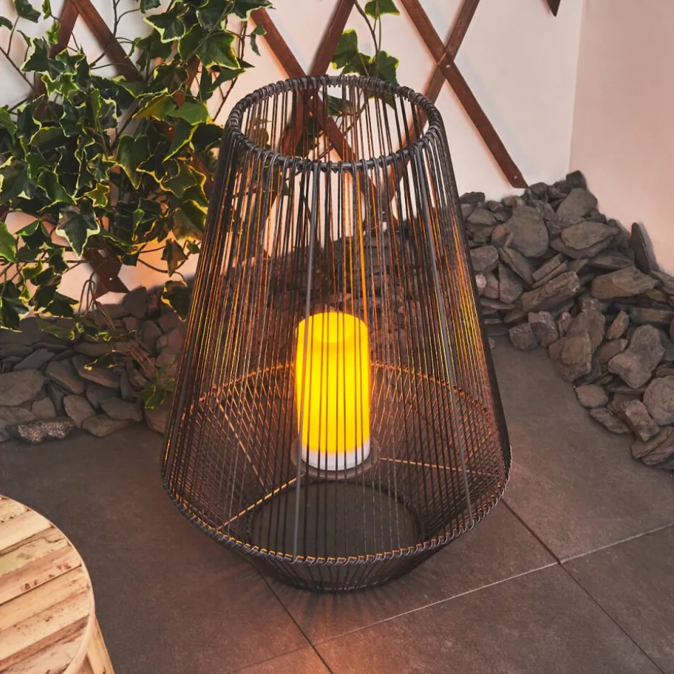 Lampe Solaire Mendola Led Gris, 1 Lumiere