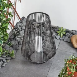 Lampe Solaire Mendola Led Gris, 1 Lumiere