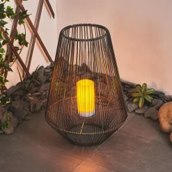 Lampe Solaire Mendola Led Gris, 1 Lumiere