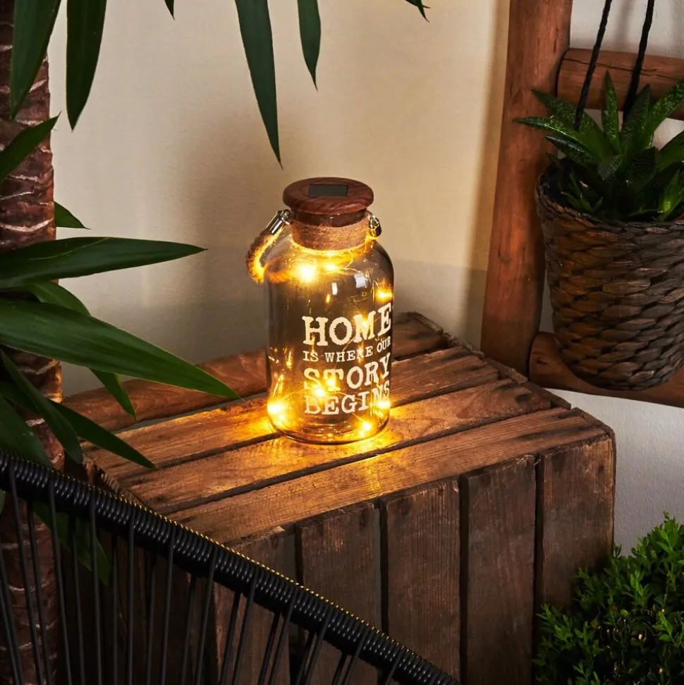 Lampe Solaire Moliitsi Led Brun, Fumee, 10 Lumieres