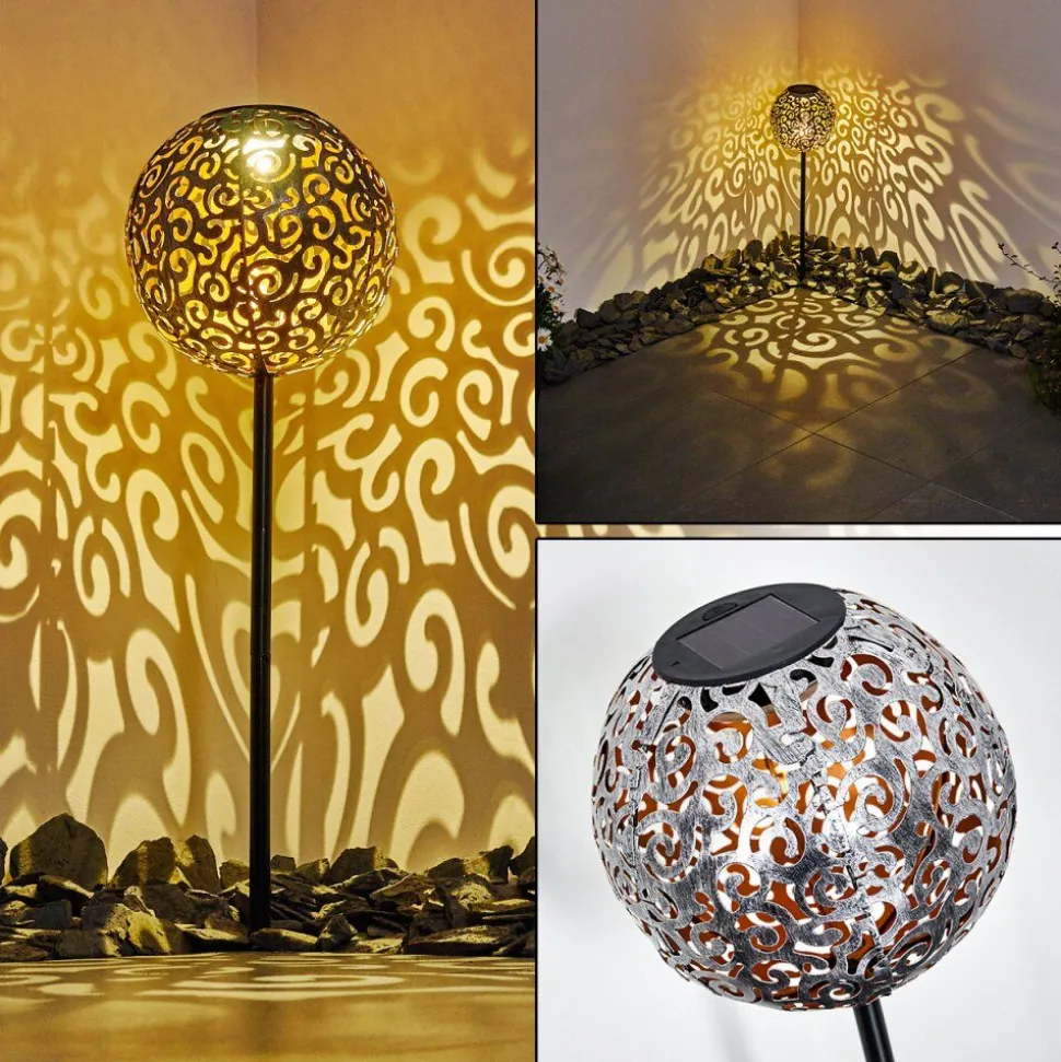 Lampe Solaire Paradiski Led Noir, 1 Lumiere