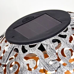 Lampe Solaire Paradiski Led Noir, 1 Lumiere