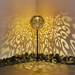 Lampe Solaire Paradiski Led Noir, 1 Lumiere
