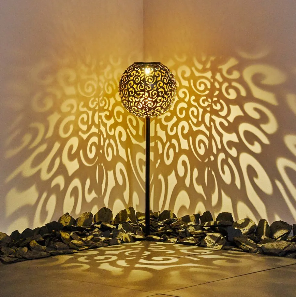 Lampe Solaire Paradiski Led Noir, 1 Lumiere