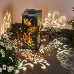 Lampe Solaire Parikia Led Argente, 1 Lumiere
