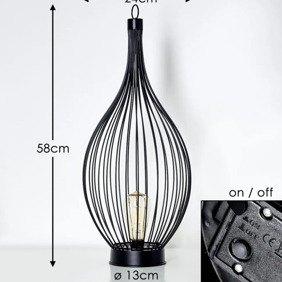 Lampe Solaire Pasadena Led Noir, 1 Lumiere