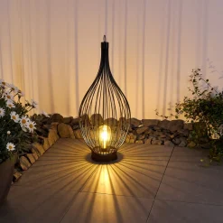 Lampe Solaire Pasadena Led Noir, 1 Lumiere
