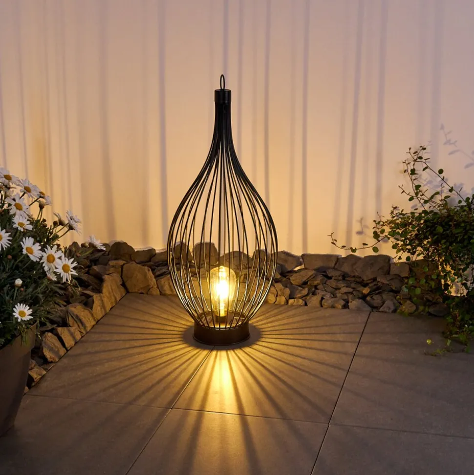 Lampe Solaire Pasadena Led Noir, 1 Lumiere