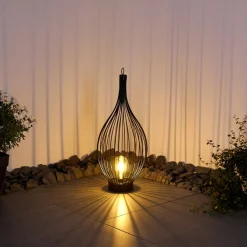 Lampe Solaire Pasadena Led Noir, 1 Lumiere