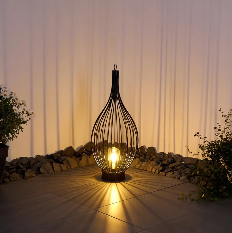 Lampe Solaire Pasadena Led Noir, 1 Lumiere