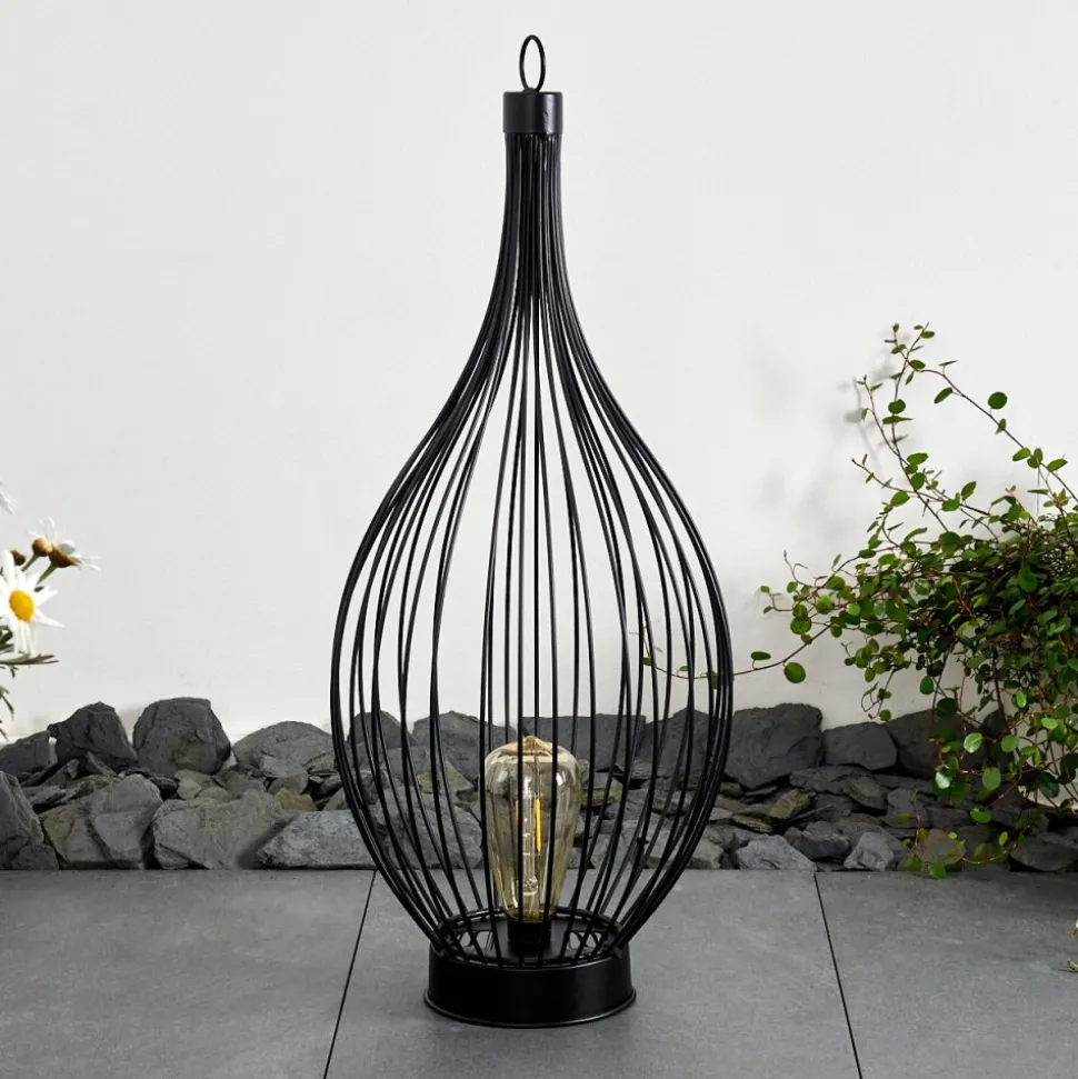 Lampe Solaire Pasadena Led Noir, 1 Lumiere