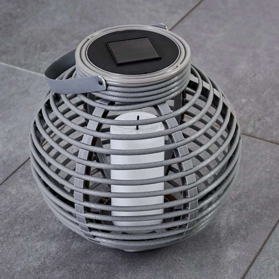 Lampe Solaire Rehovot Led Gris, 1 Lumiere
