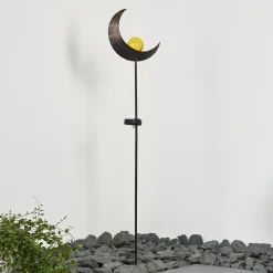 Lampe Solaire Rovinj Led Cuivre, Noir, 1 Lumiere