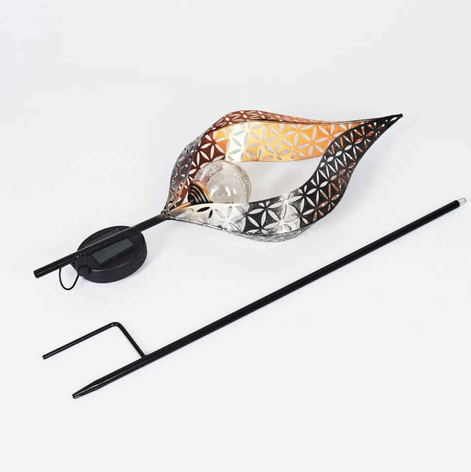 Lampe Solaire Rovinj Led Cuivre, Noir, 1 Lumiere