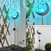 Lampe Solaire Rovinj Led Bleu, Argente, 1 Lumiere