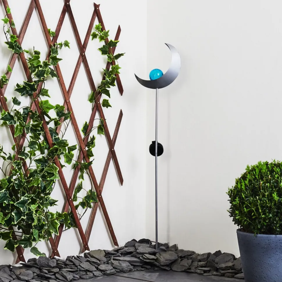 Lampe Solaire Rovinj Led Bleu, Argente, 1 Lumiere