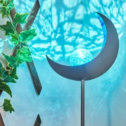 Lampe Solaire Rovinj Led Bleu, Argente, 1 Lumiere