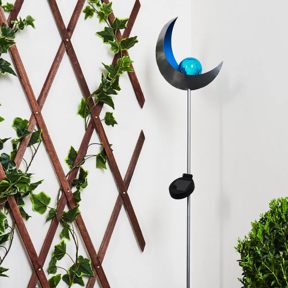 Lampe Solaire Rovinj Led Bleu, Argente, 1 Lumiere