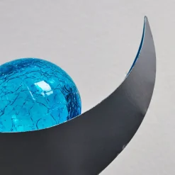 Lampe Solaire Rovinj Led Bleu, Argente, 1 Lumiere