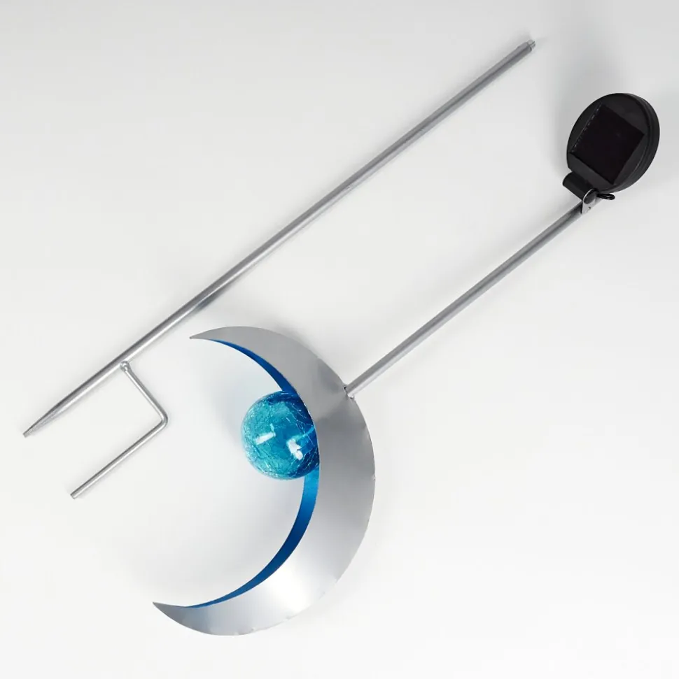 Lampe Solaire Rovinj Led Bleu, Argente, 1 Lumiere