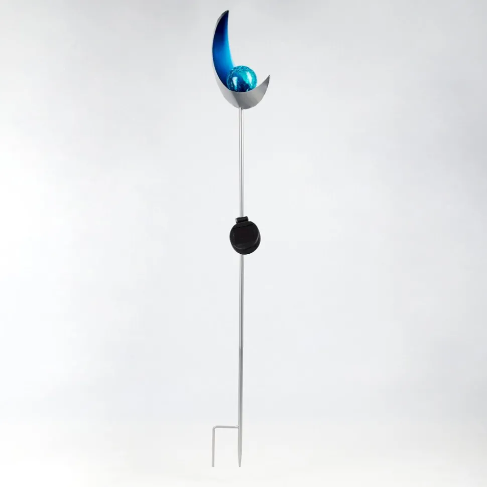 Lampe Solaire Rovinj Led Bleu, Argente, 1 Lumiere