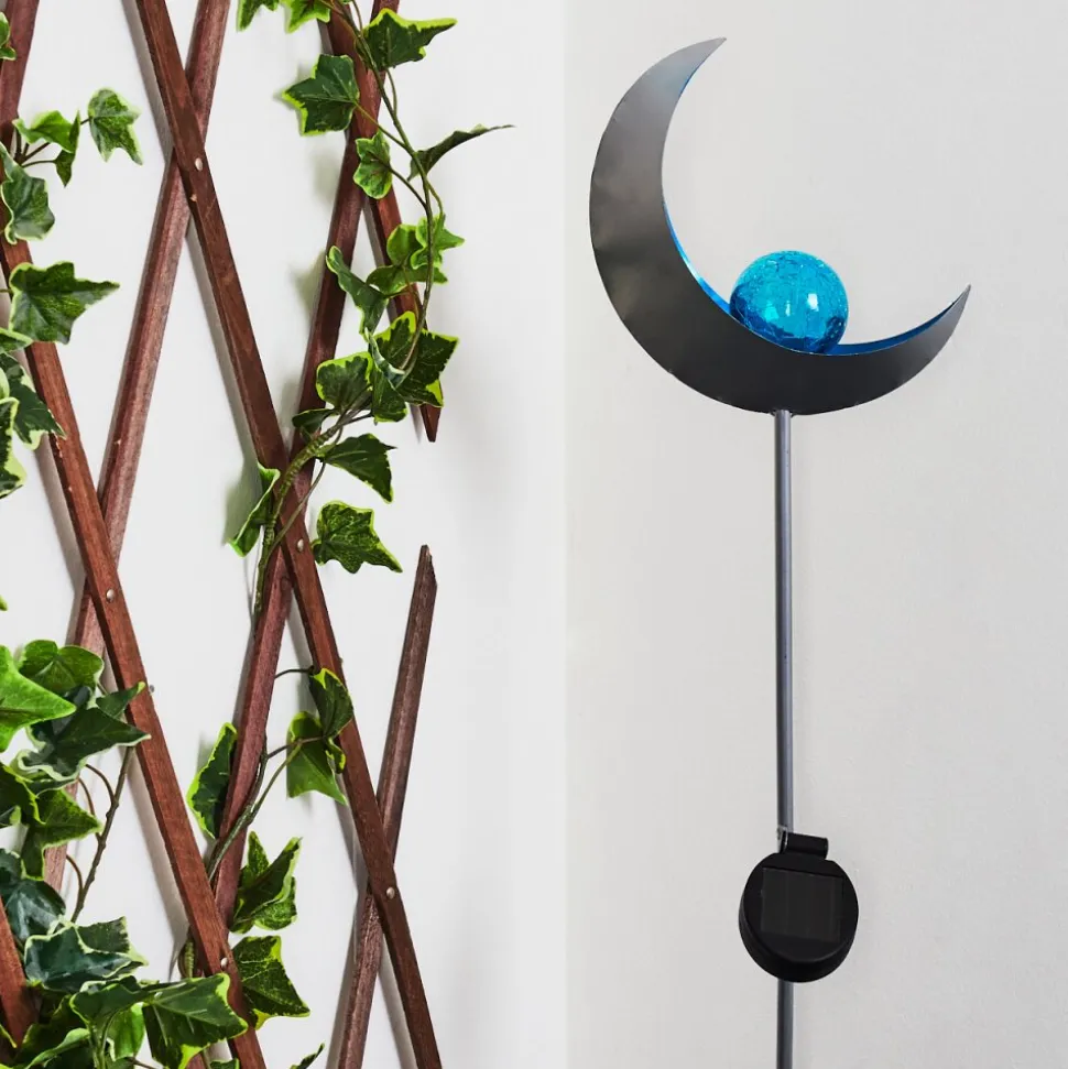 Lampe Solaire Rovinj Led Bleu, Argente, 1 Lumiere