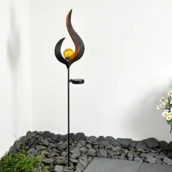 Lampe Solaire Rovinj Led Anthracite, Cuivre, 1 Lumiere