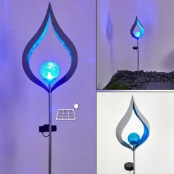 Lampe Solaire Rovinj Led Argente, 1 Lumiere