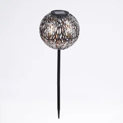 Lampe Solaire Samoao Led Cuivre, Noir, Argente, 1 Lumiere