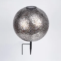 Lampe Solaire Samoao Led Cuivre, Noir, Argente, 1 Lumiere