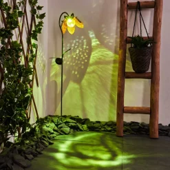 Lampe Solaire Taft Led Ambre, Vert, Cuivre, 1 Lumiere