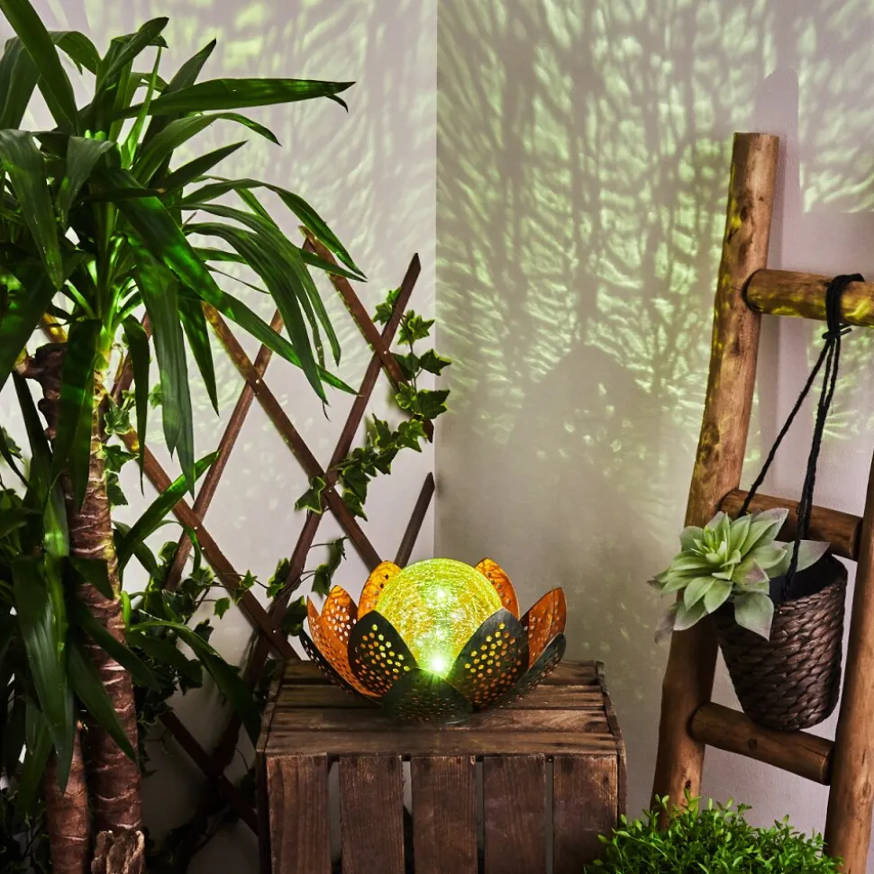 Lampe Solaire Taft Led Vert, Cuivre, 1 Lumiere