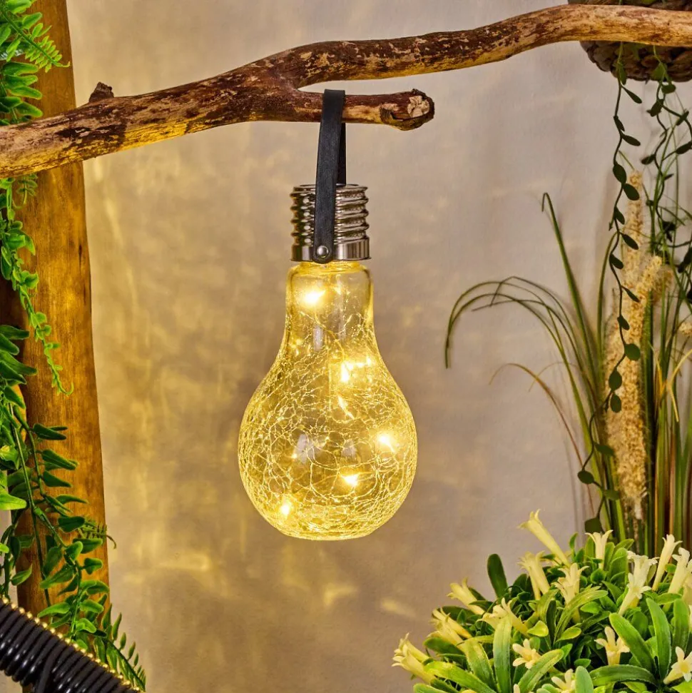 Lampe Solaire Tian Led Noir, 1 Lumiere