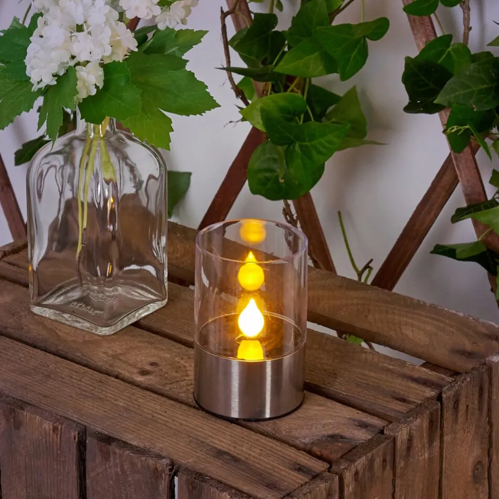 Lampe Solaire Wroclaw Led Argente, 1 Lumiere