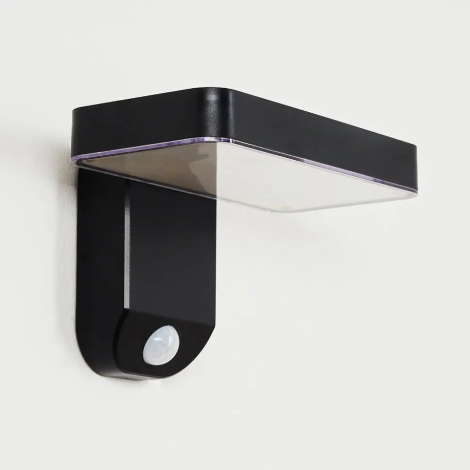 Lampe Solaires Bondarp Led Noir, 1 Lumiere, Detecteur De Mouvement