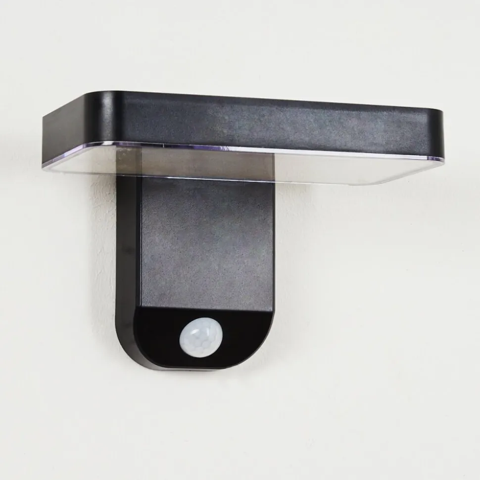 Lampe Solaires Bondarp Led Noir, 1 Lumiere, Detecteur De Mouvement